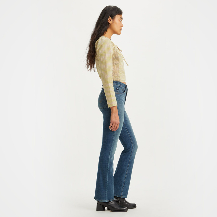 VAQUERO ACAMPANADO MUJER LEVI'S 725 BOOTCUT TIRO ALTO
