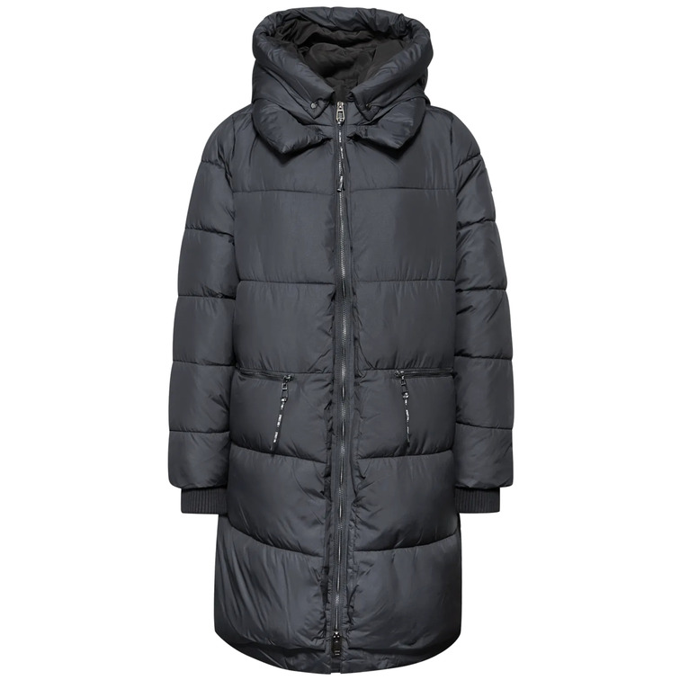 CAZADORA LARGA MUJER STREET ONE ACOLCHADA CON CAPUCHA