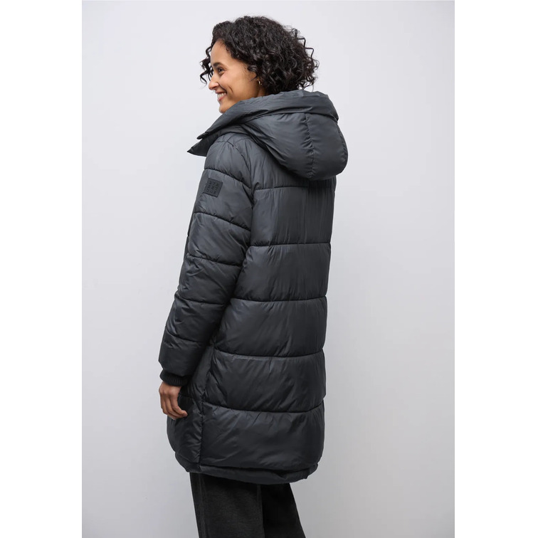 CAZADORA LARGA MUJER STREET ONE ACOLCHADA CON CAPUCHA