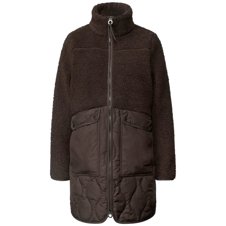 MUJER MAT MIX TEDDY COAT W. QUILTING 17111