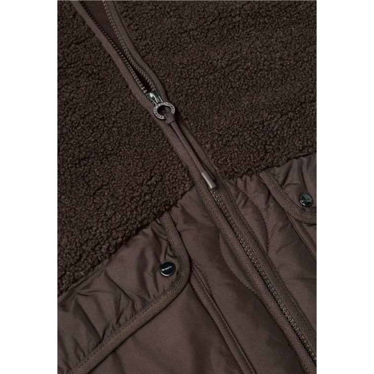 MUJER MAT MIX TEDDY COAT W. QUILTING 17111
