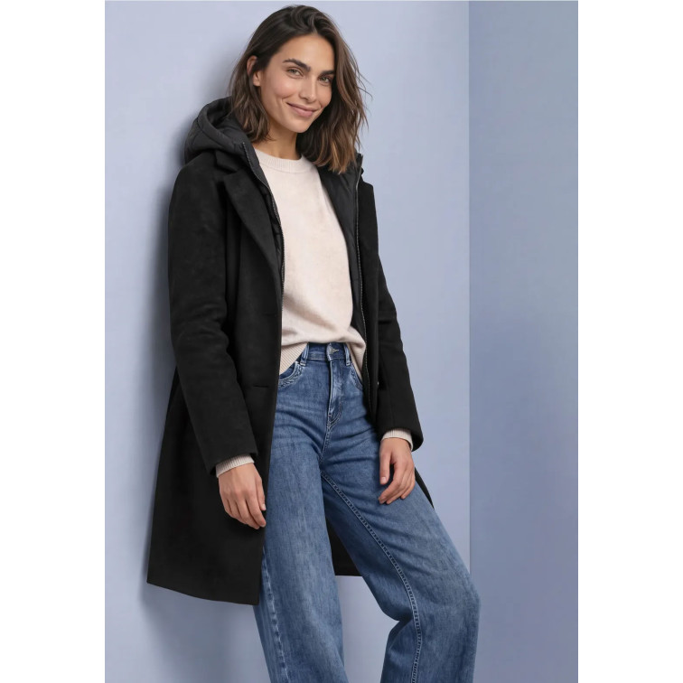 MUJER REVERS COAT W. HOODY INSERT 10001