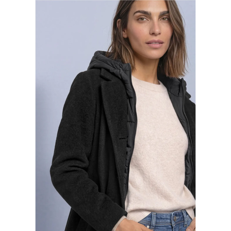 MUJER REVERS COAT W. HOODY INSERT 10001