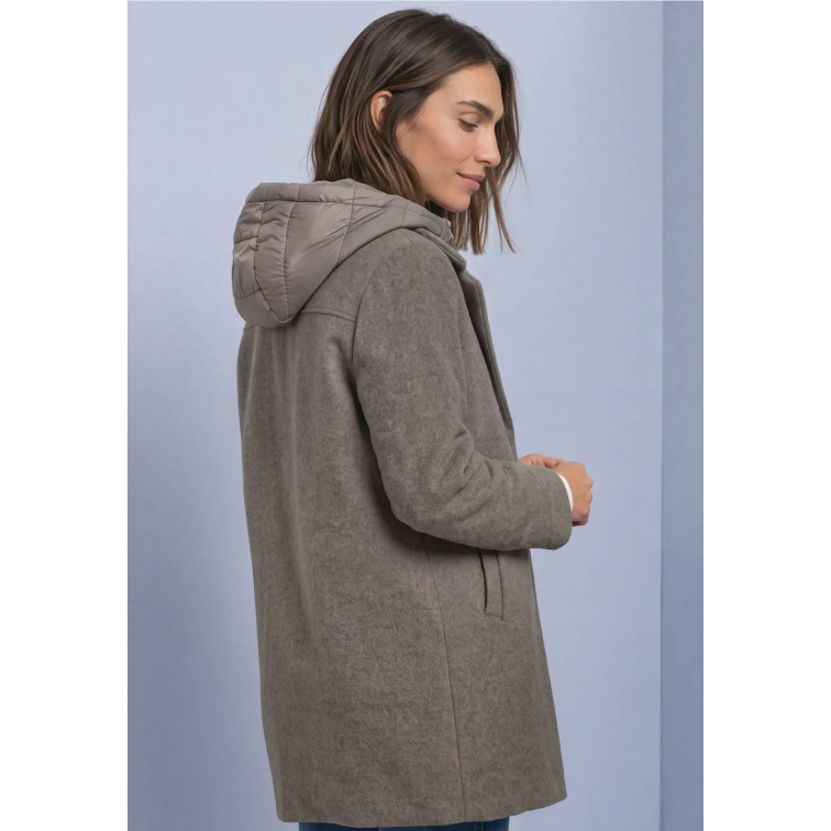 MUJER REVERS COAT W. HOODY INSERT 17655