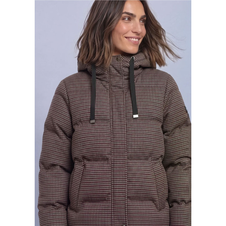 MUJER SHORT PADDED JKT W. AOP AND GL 37111