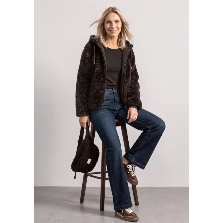 MUJER PADDED MAT MIX TEDDY JKT 17111