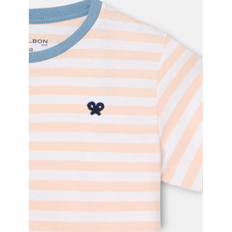 CAMISETA NIÑO  SILBON CAMISETA KIDS RIBETE RAYAS FIN