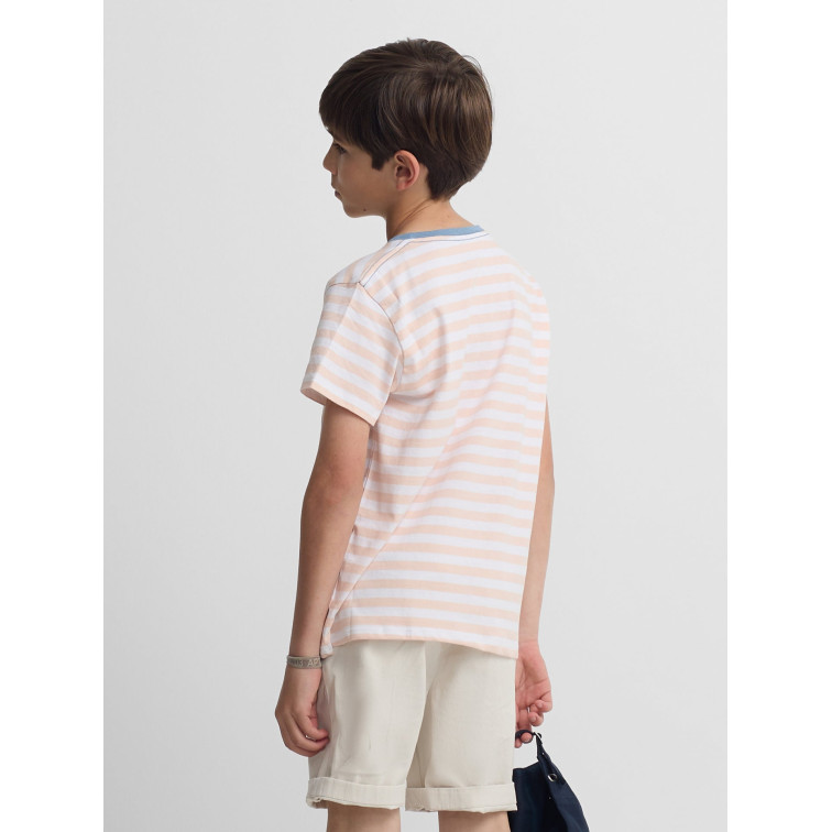 CAMISETA NIÑO  SILBON CAMISETA KIDS RIBETE RAYAS FIN