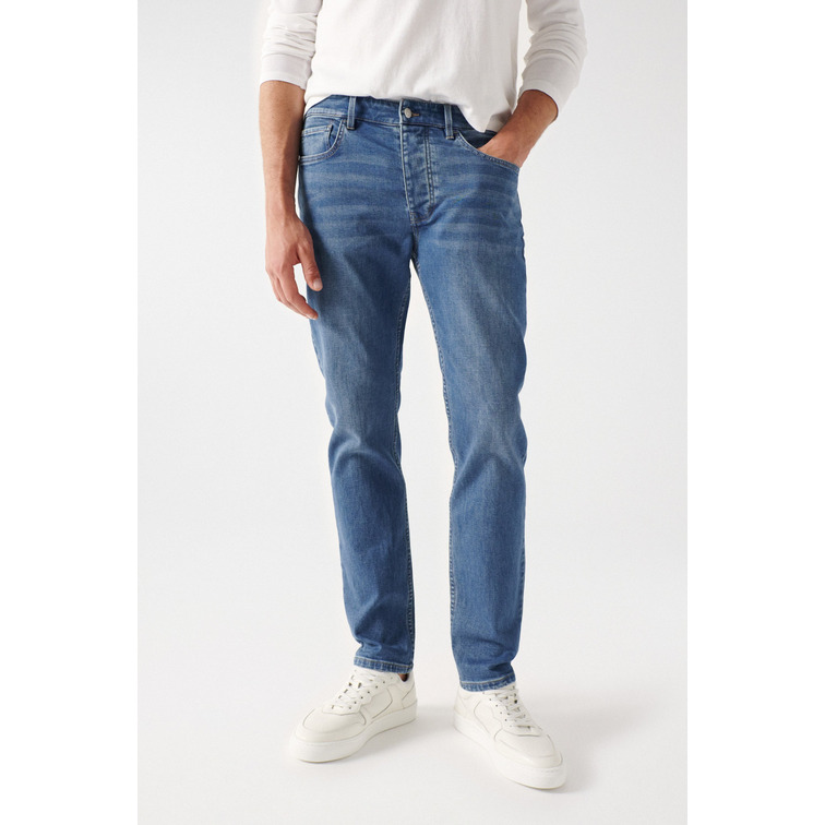 VAQUERO SLIM FIT LAVADO MEDIO HOMBRE SALSA 