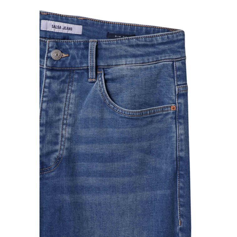 VAQUERO SLIM FIT LAVADO MEDIO HOMBRE SALSA 