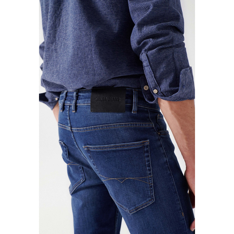 VAQUERO HOMBRE  SALSA REGULAR JEANS S_REPEL MEDIUM B