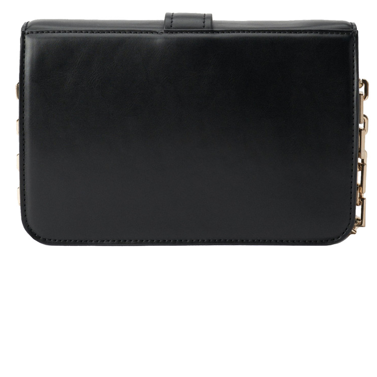 BOLSO CRUZADO EFECTO PIEL CON LOGOTIPO METÁLICO