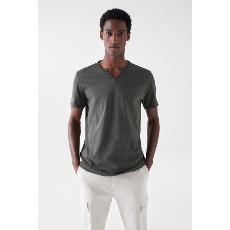 CAMISETA HOMBRE  SALSA NEW VNECK BASIC T-SHIRT SLIM F