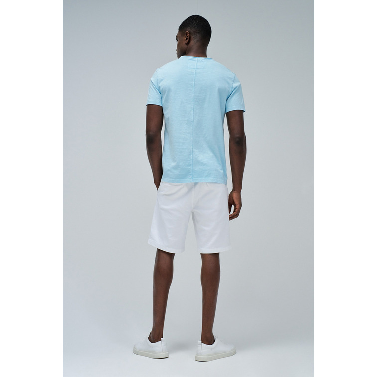 CAMISETA HOMBRE  SALSA JEANS T-SHIRT V NECK RAW EDGE SLIM F