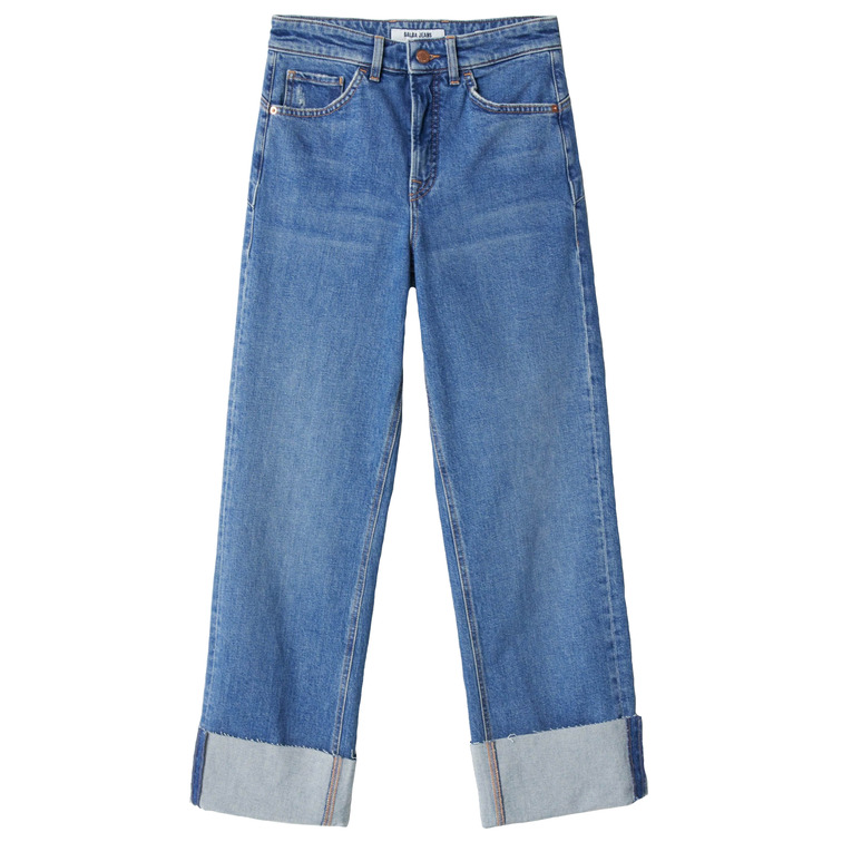 VAQUERO RECTO MUJER SALSA JEANS EFECTO PUSH IN TIRO ALTO