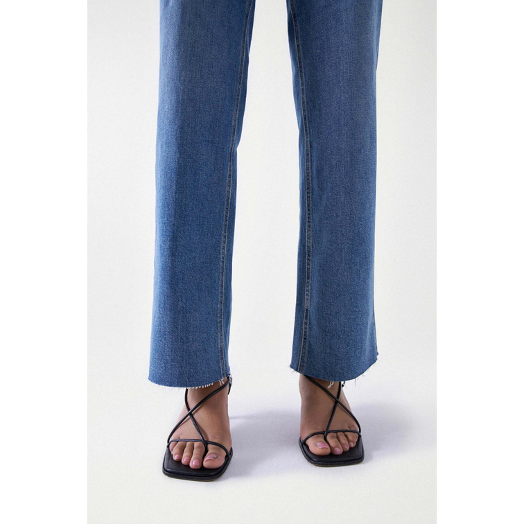 VAQUERO RECTO MUJER SALSA JEANS EFECTO PUSH IN TIRO ALTO