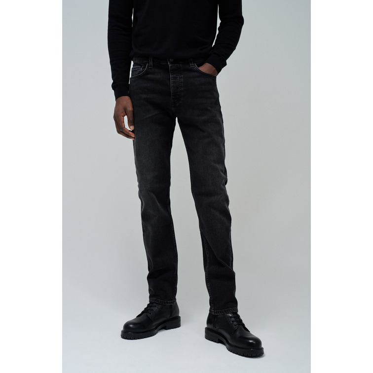 VAQUERO HOMBRE  SALSA JEANS SLIM JEANS BLACK DENIM WASHED