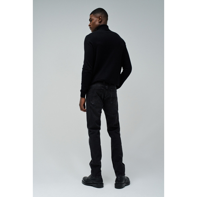 VAQUERO HOMBRE  SALSA JEANS SLIM JEANS BLACK DENIM WASHED