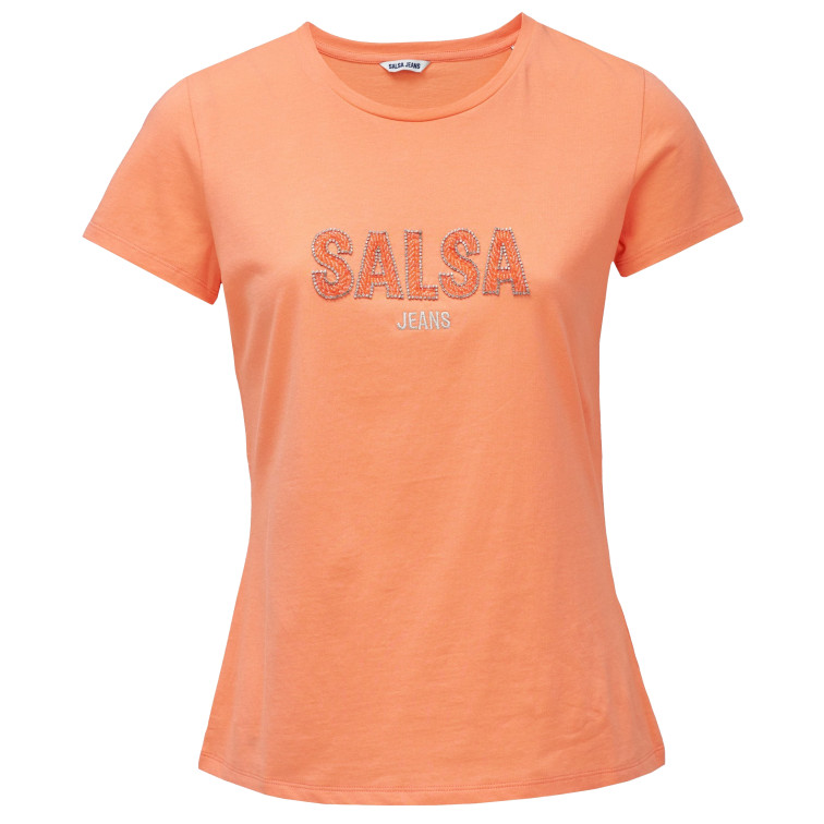 CAMISETA MUJER  SALSA JEANS INSTITUTIONAL BEADED BRANDING
