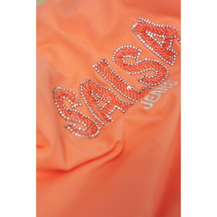 CAMISETA MUJER  SALSA JEANS INSTITUTIONAL BEADED BRANDING