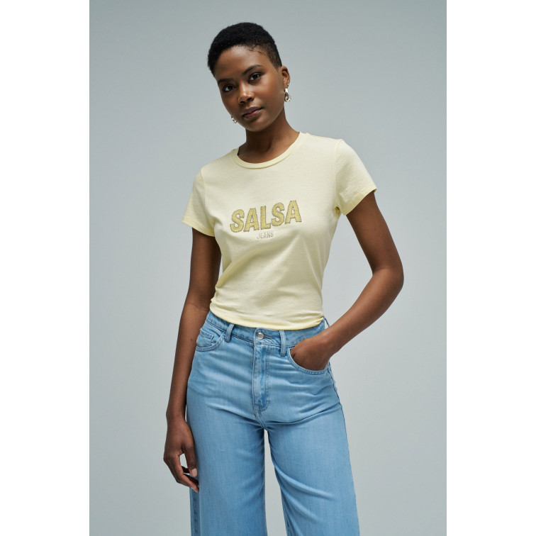 CAMISETA MUJER  SALSA JEANS INSTITUTIONAL BEADED BRANDING