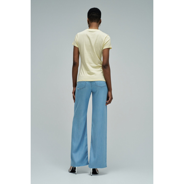 CAMISETA MUJER  SALSA JEANS INSTITUTIONAL BEADED BRANDING