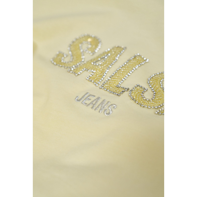 CAMISETA MUJER  SALSA JEANS INSTITUTIONAL BEADED BRANDING