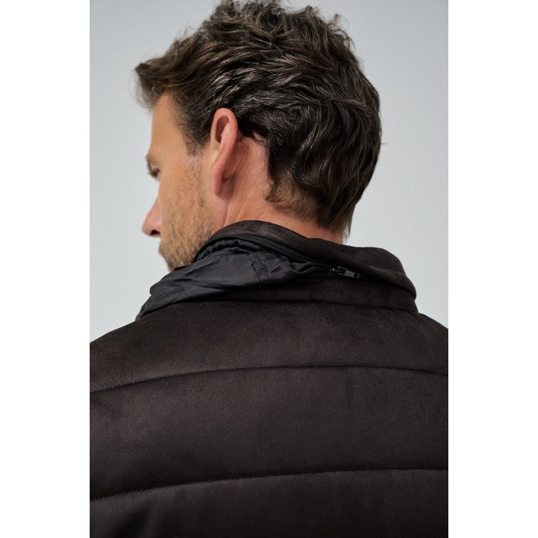 CAZADORA ACOLCHADA HOMBRE SALSA JEANS DE ANTE