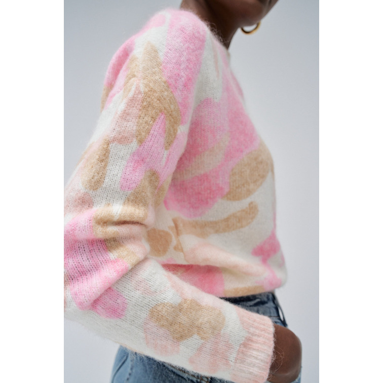 JERSEY MUJER SALSA JEANS DE LANA Y MOHAIR ESTAMPADO FLORES