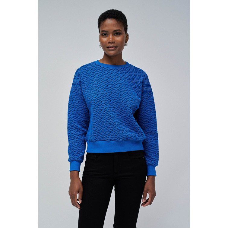 JERSEY DE PUNTO TEXTURIZADO MUJER SALSA JEANS CON BRILLO