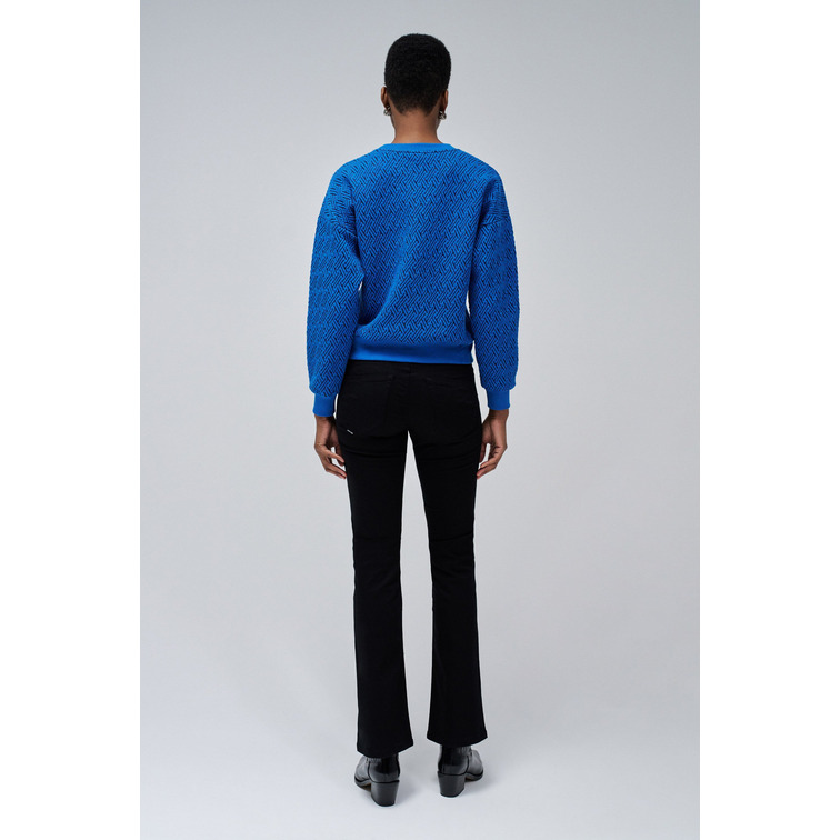 JERSEY DE PUNTO TEXTURIZADO MUJER SALSA JEANS CON BRILLO