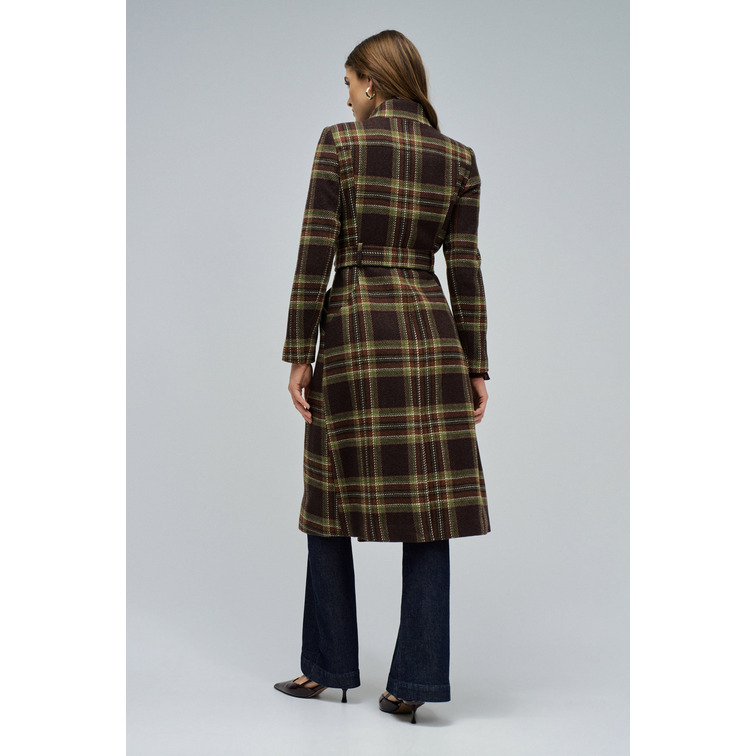 ABRIGO MUJER  SALSA JEANS LONG WOOL PEACOAT WITH BELT