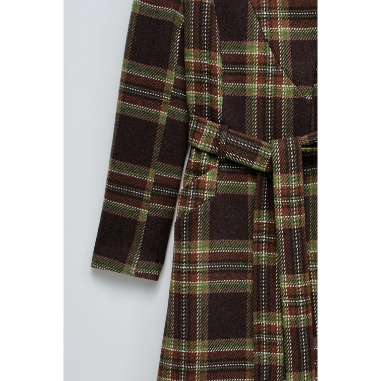 ABRIGO MUJER  SALSA JEANS LONG WOOL PEACOAT WITH BELT