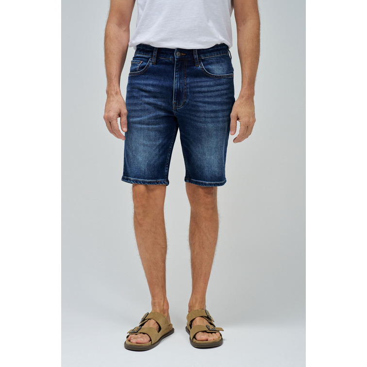 VAQUERO HOMBRE  SALSA JEANS SHORT S-ACTIV DARK WASH