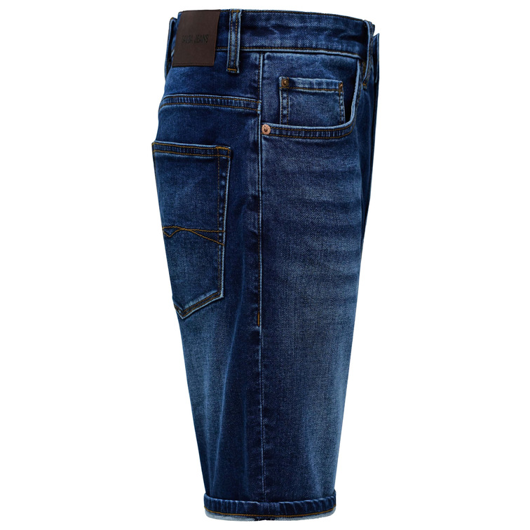 VAQUERO HOMBRE  SALSA JEANS SHORT S-ACTIV DARK WASH