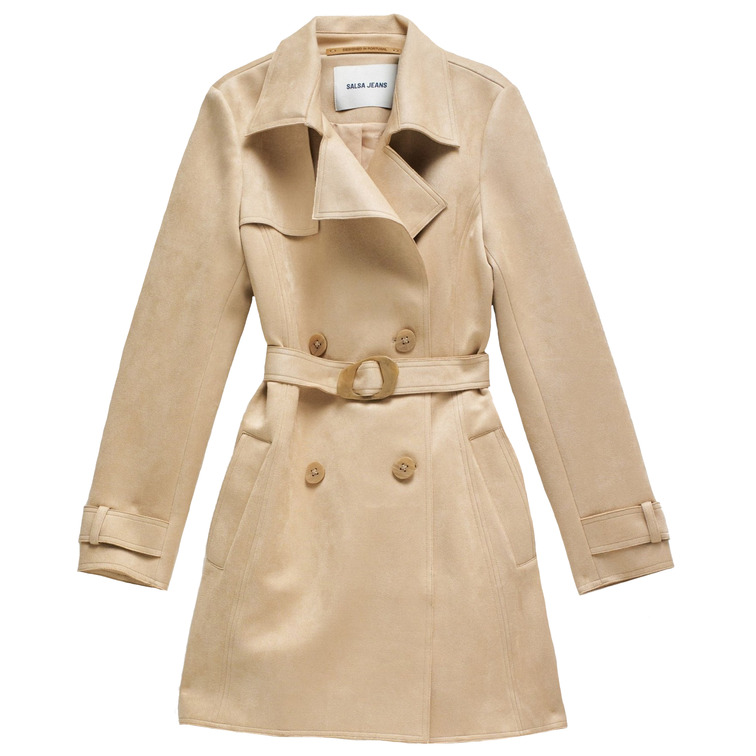 ABRIGO TRENCH MUJER SALSA JEANS DE ANTE