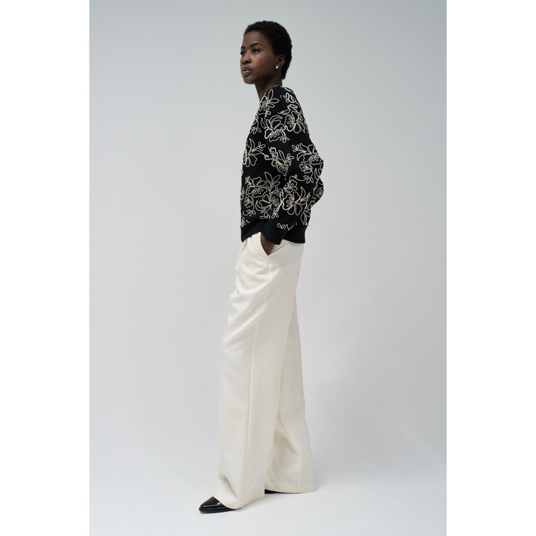 SUDADERA MUJER SALSA JEANS CON ESTAMPADO FLORAL TEXTURIZADO