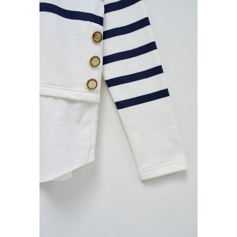 SUDADERA MUJER SALSA JEANS COMBINADA CON CAMISA