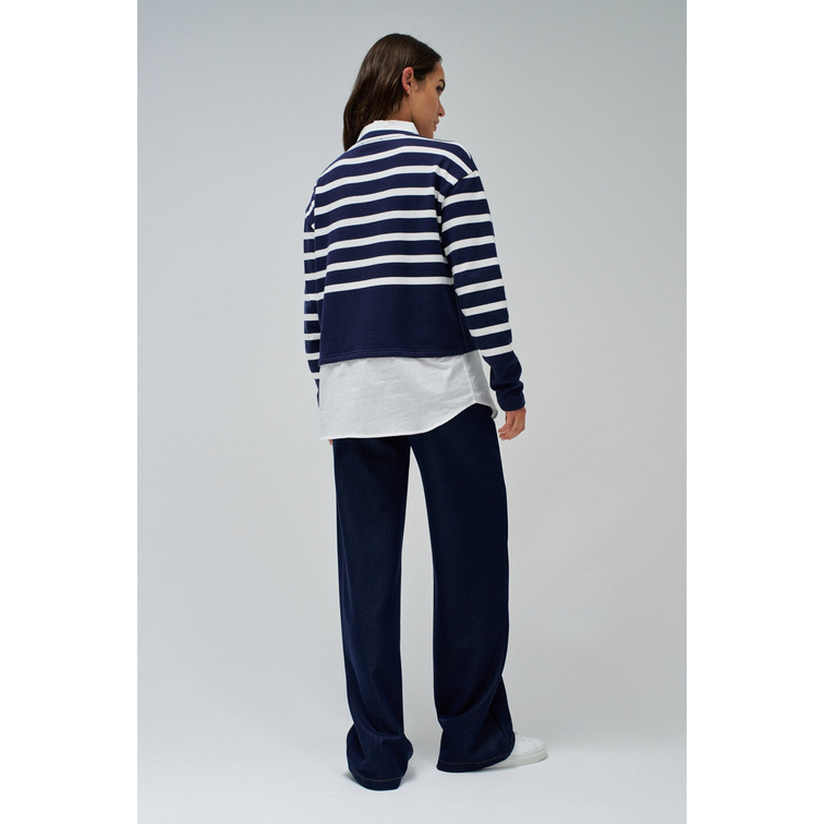 SUDADERA MUJER SALSA JEANS COMBINADA CON CAMISA