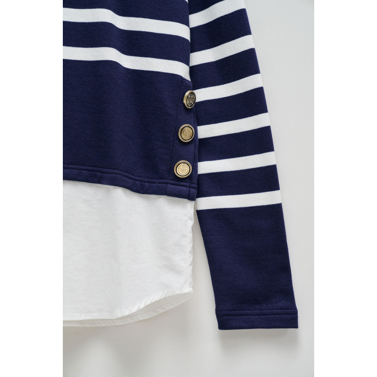 SUDADERA MUJER SALSA JEANS COMBINADA CON CAMISA