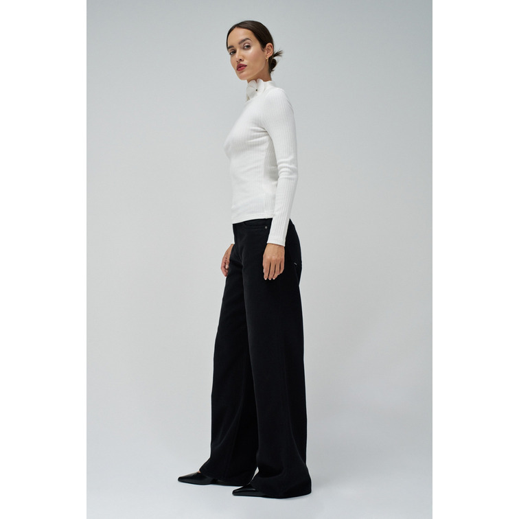 JERSEY MUJER SALSA JEANS PUNTO DE CANALÉ DETALLE FLORES