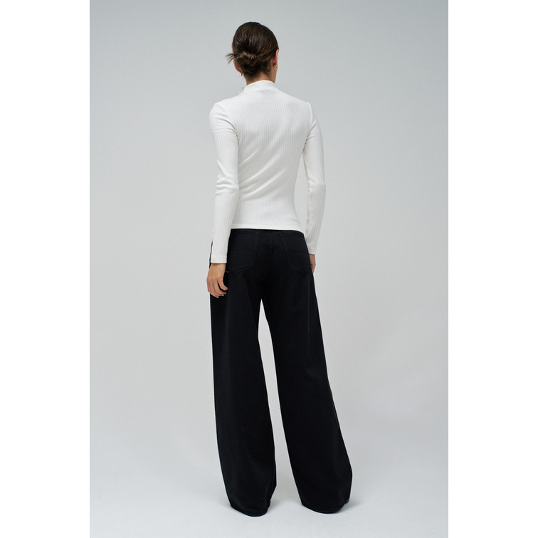 JERSEY MUJER SALSA JEANS PUNTO DE CANALÉ DETALLE FLORES