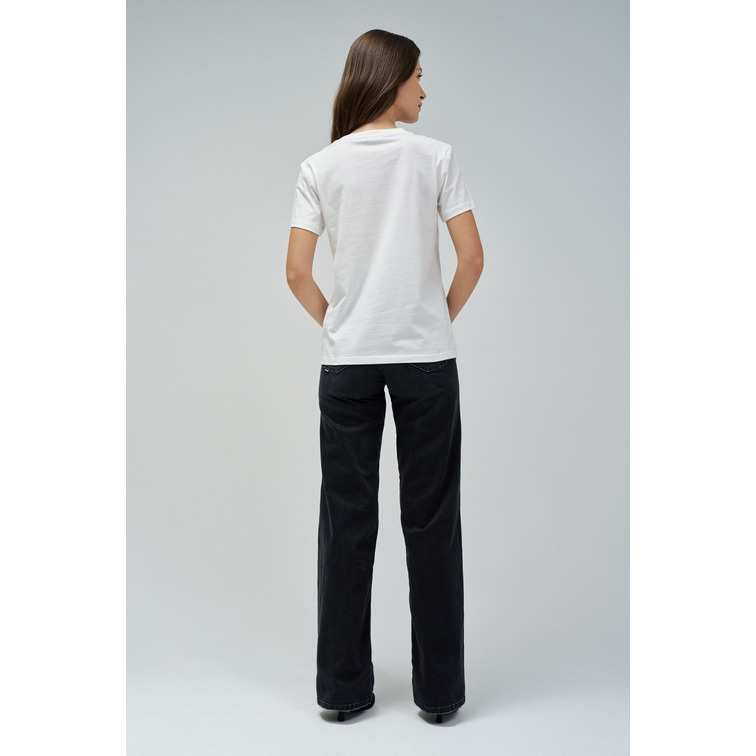 CAMISETA MUJER SALSA JEANS CON RECORTE FLORAL