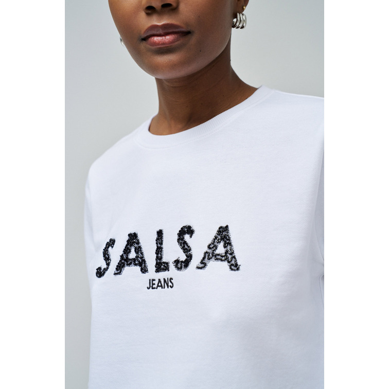 SUDADERA MUJER SALSA JEANS CON LOGOTIPO