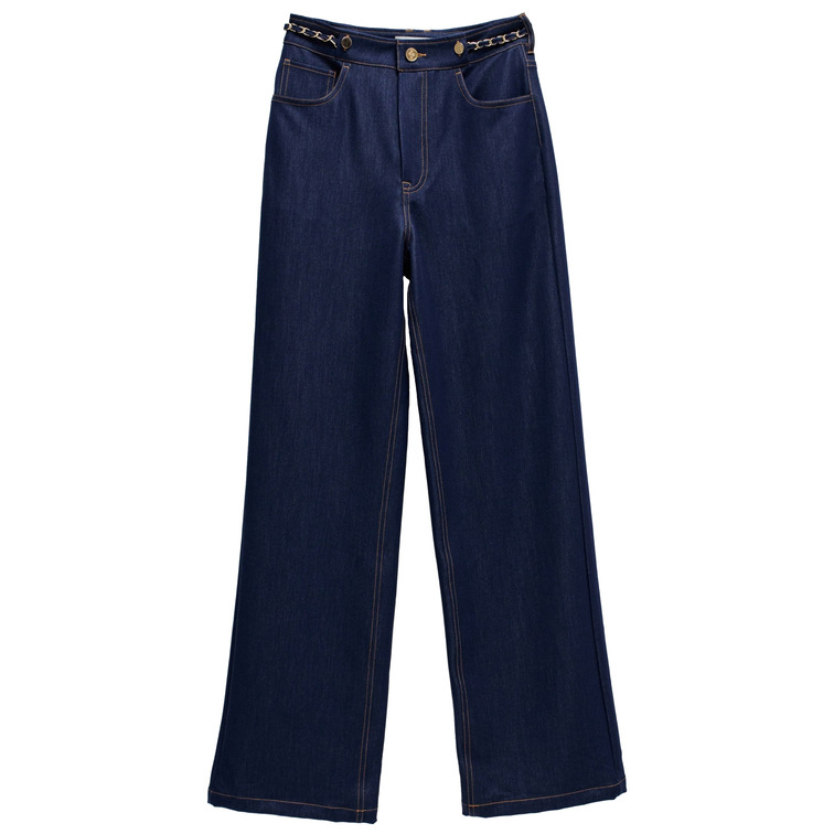 PANTALON MUJER SALSA JEANS EN LIGHTDENIM PANTS DETALLE CADENAS