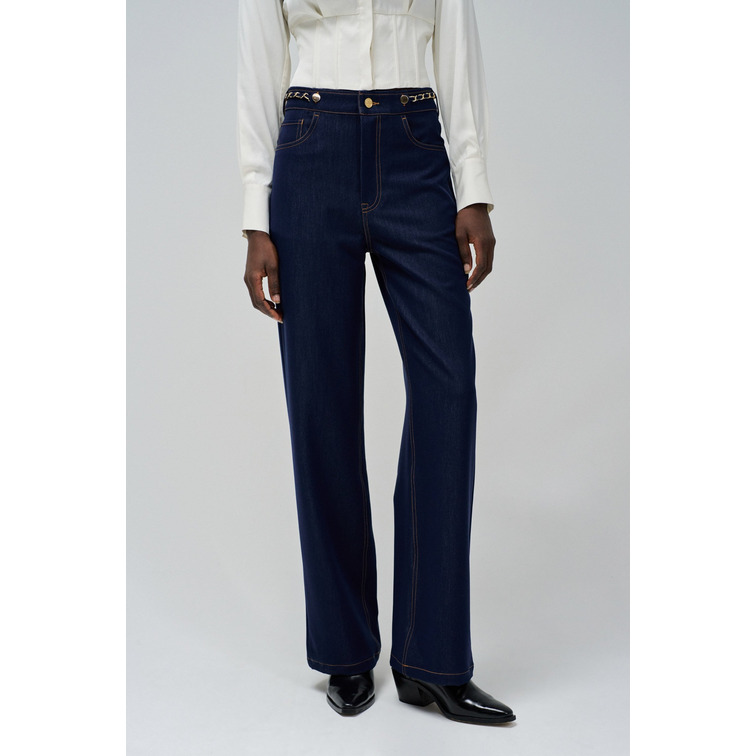 PANTALON MUJER SALSA JEANS EN LIGHTDENIM PANTS DETALLE CADENAS