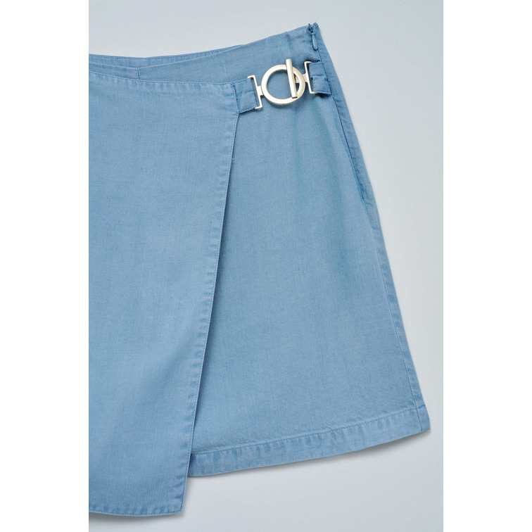 VAQUERO MUJER  SALSA JEANS SKORT LIGHTDENIM