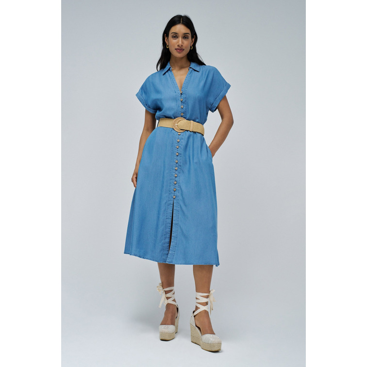 VESTIDO MIDI MUJER SALSA JEANS EN LIGHTDENIM