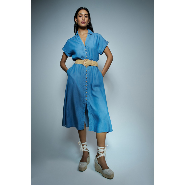 VESTIDO MIDI MUJER SALSA JEANS EN LIGHTDENIM