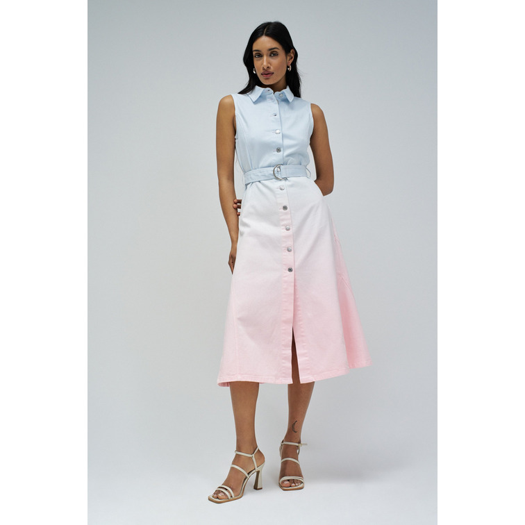VESTIDO MIDI MUJER SALSA JEANS EN DENIM